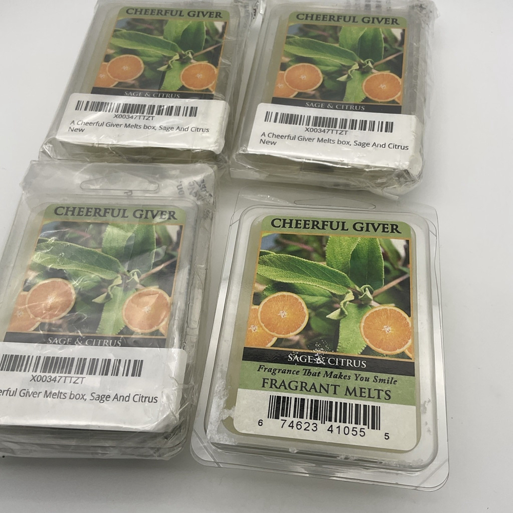 Cheerful Giver Candle Fragrant Melts - Sage & Citrus 4 Packs